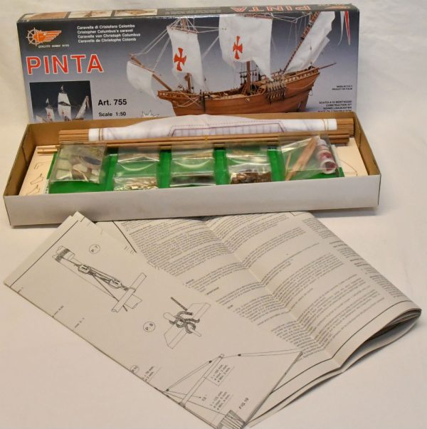 Pinta Caravel of Columbus Model Boat Kit - Mantua Models (755) - Image 7