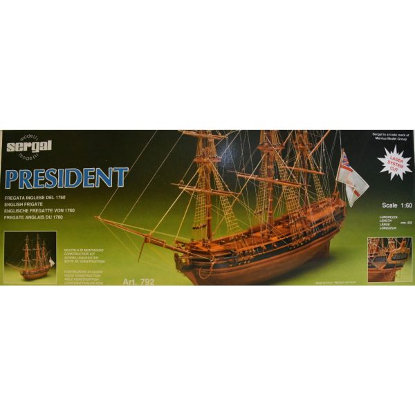 HMS President Frigate Model Boat Kit - Sergal (792) - Image 2