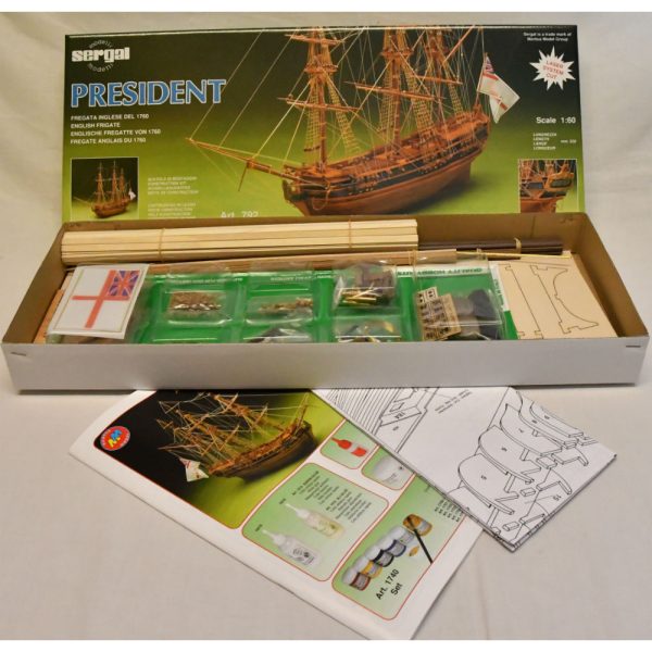 HMS President Frigate Model Boat Kit - Sergal (792) - Image 3