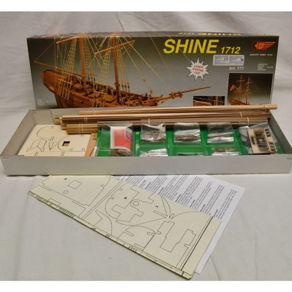 HMS Shine 1712 Cutter Model Boat Kit - Mantua Models (777) - Image 5