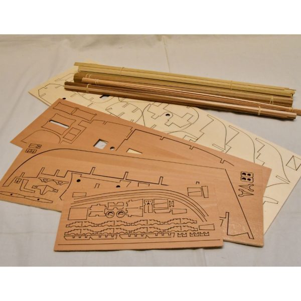 HMS Shine 1712 Cutter Model Boat Kit - Mantua Models (777) - Image 3