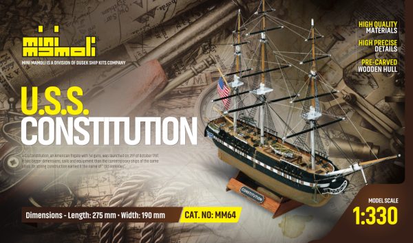 USS Constitution Model Boat Kit - Mini Mamoli (MM64) - Image 3