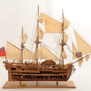 HMS Endeavour Open Hull Model Ship - PSM