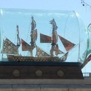 HMS Victory Bicentennial Model  in a Bottle