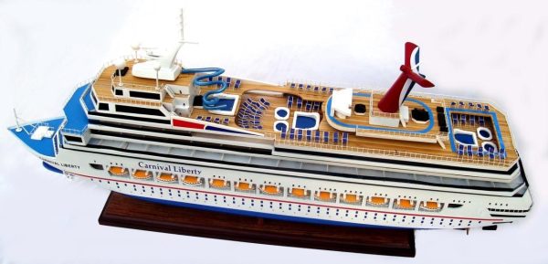 Carnival Liberty Wooden Model Boat - GN - Image 6