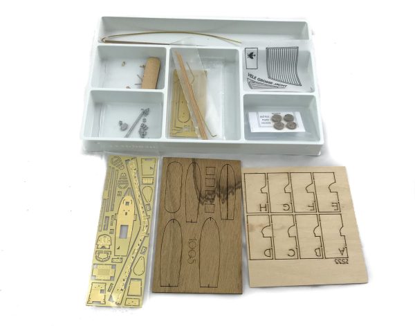 Dutch Yacht in a Bottle Model Boat Kit - Amati (1350) - Image 3