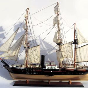 USS Powhatan Wooden Model Boat - GN