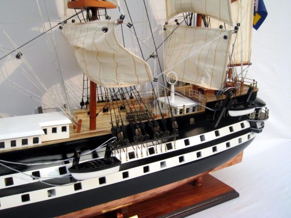 HMS Conway Ship Model (with Copper Plates on Hull) - GN - Image 4