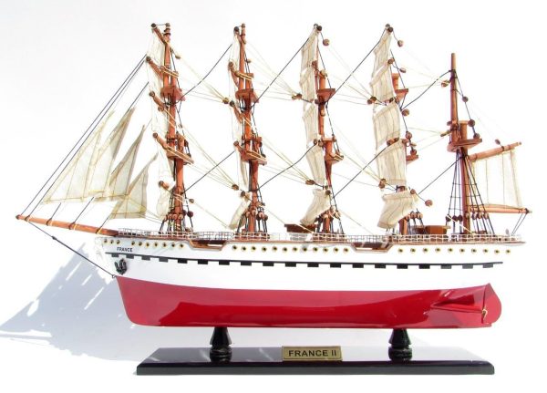 France II Wooden Model Ship - GN