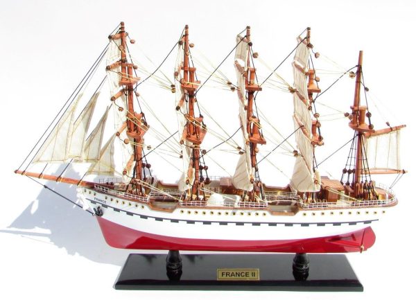 France II Wooden Model Ship - GN - Image 3