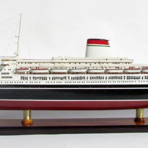 SS Leonardo Da Vinci Black & Red Hull Ship Model - GN