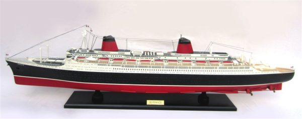 SS France Special Edition Wooden Model Boat - GN - Image 15