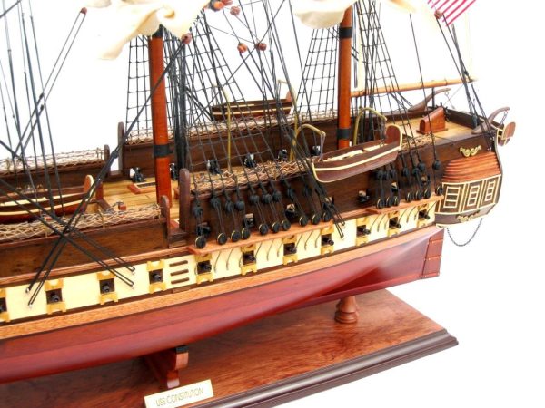 USS Constitution Wooden Model Ship - GN - Image 4