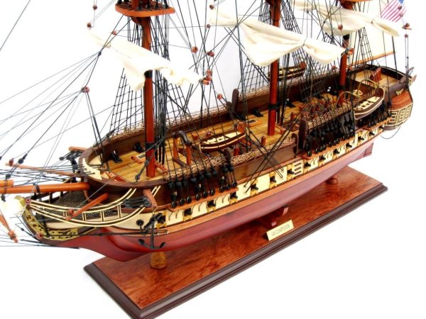 USS Constitution Wooden Model Ship - GN - Image 5