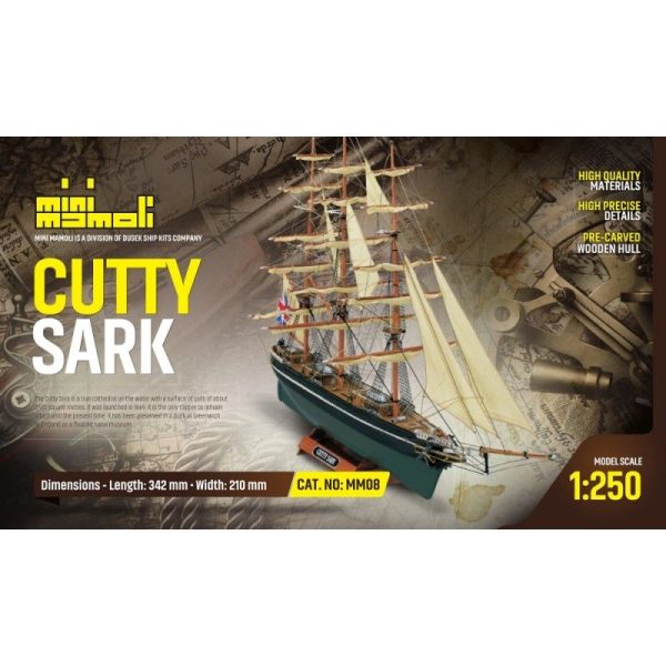 Cutty Sark Model Boat Kit - Mini Mamoli (MM08) - Image 3
