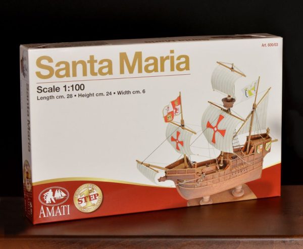 Santa Maria Model Boat Kit Scale 1 to 65 - Amati (600/03) - Image 3