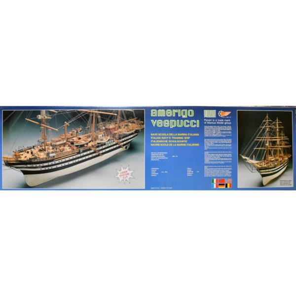 Amerigo Vespucci 1:84 Scale Boat Kit - Panart (741) - Image 4