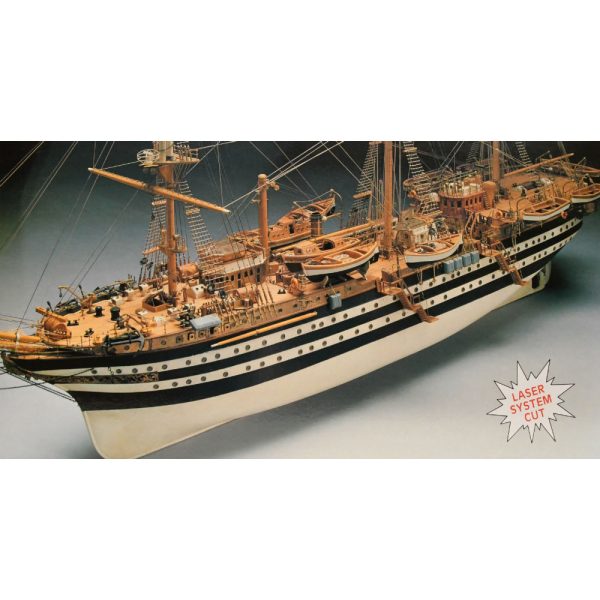 Amerigo Vespucci 1:84 Scale Boat Kit - Panart (741) - Image 5