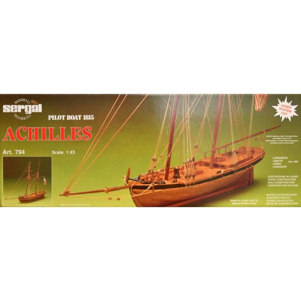 Achilles 1812 Pilot Cutter Ship Model Kit - Sergal (794) - Image 4