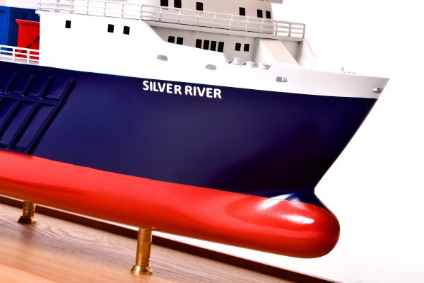 Silver River Model Cargo Ship - Image 4