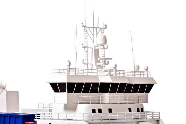 Silver River Model Cargo Ship - Image 5