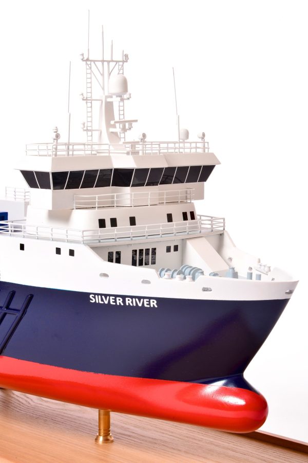 Silver River Model Cargo Ship - Image 6