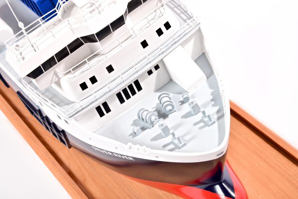 Silver River Model Cargo Ship - Image 7