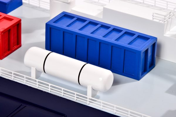 Silver River Model Cargo Ship - Image 9