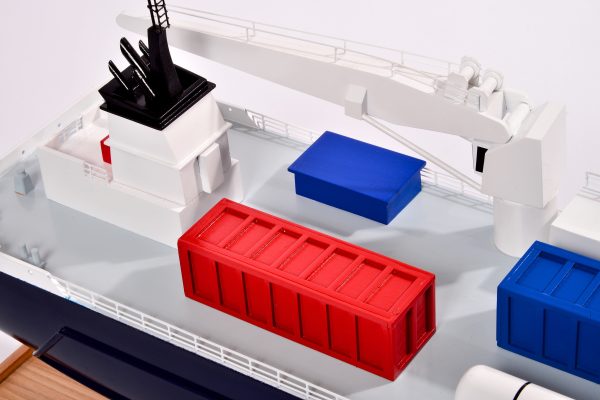 Silver River Model Cargo Ship - Image 10