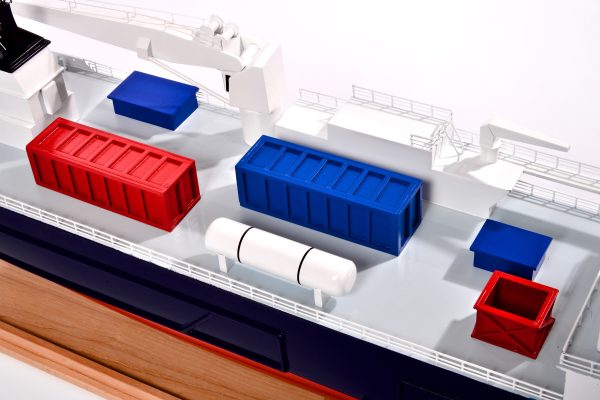 Silver River Model Cargo Ship - Image 11
