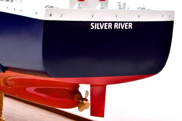 Silver River Model Cargo Ship - Image 15