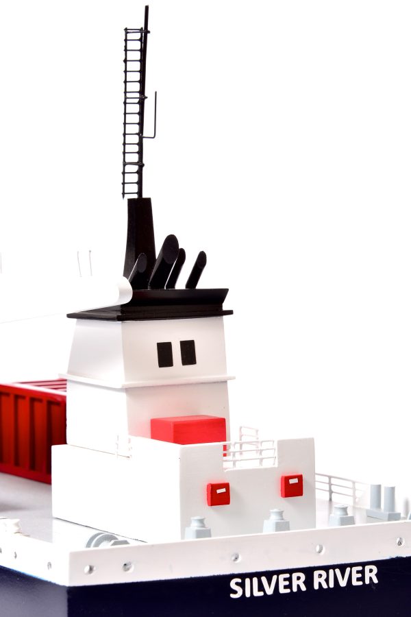 Silver River Model Cargo Ship - Image 16