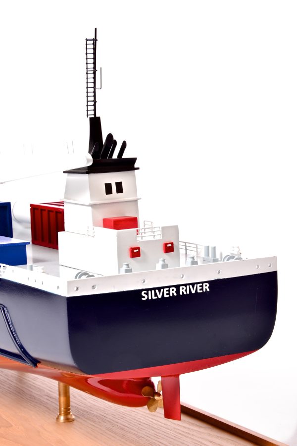 Silver River Model Cargo Ship - Image 17