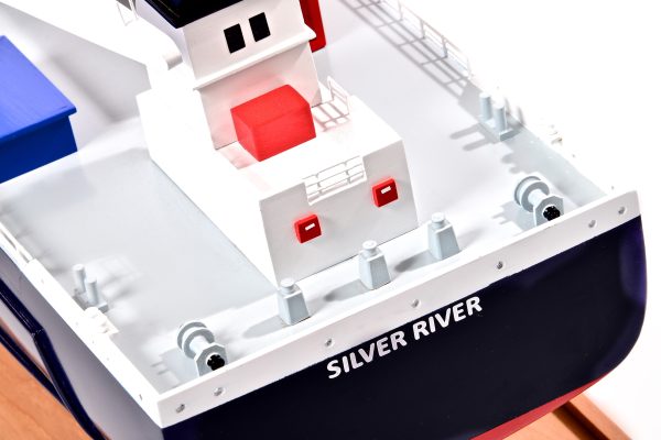 Silver River Model Cargo Ship - Image 18