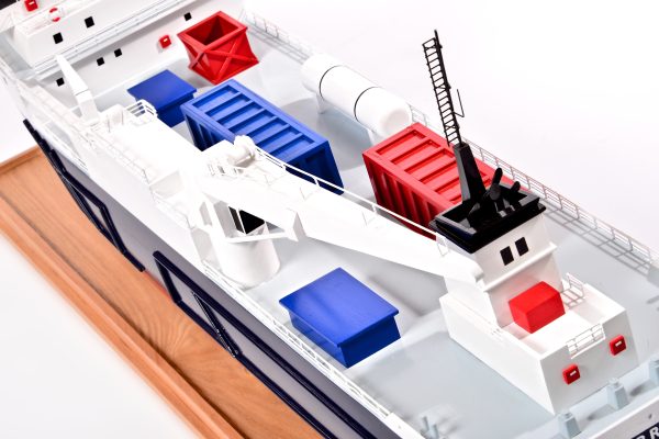 Silver River Model Cargo Ship - Image 19