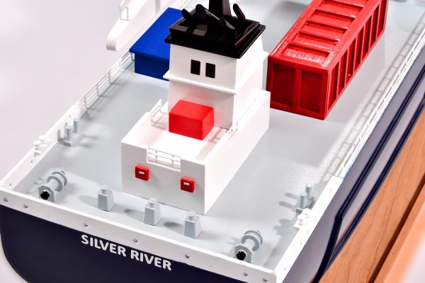 Silver River Model Cargo Ship - Image 26