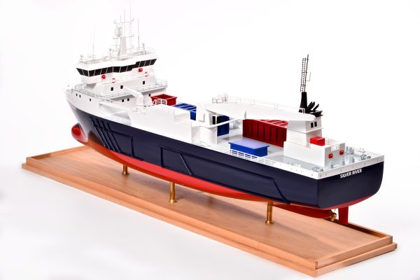 Silver River Model Cargo Ship - Image 27