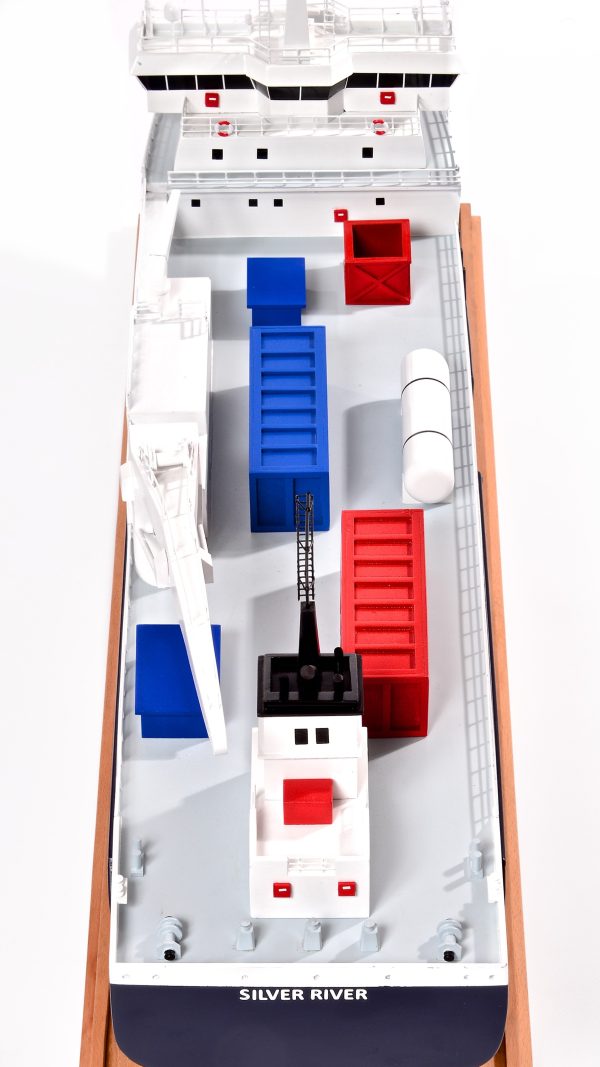 Silver River Model Cargo Ship - Image 28