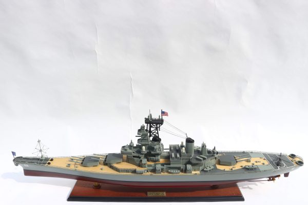 USS New Jersey Wooden Model Ship - GN - Image 3