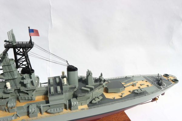 USS New Jersey Wooden Model Ship - GN - Image 6