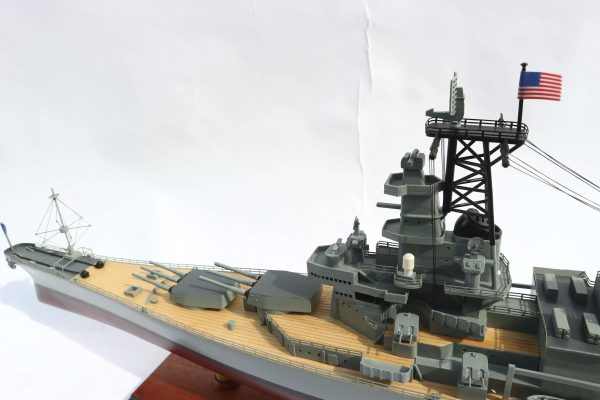 USS New Jersey Wooden Model Ship - GN - Image 9