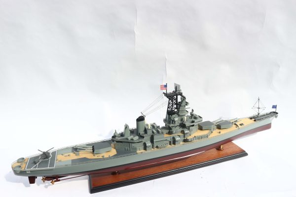 USS New Jersey Wooden Model Ship - GN - Image 12