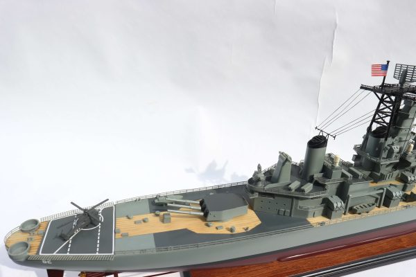 USS New Jersey Wooden Model Ship - GN - Image 13