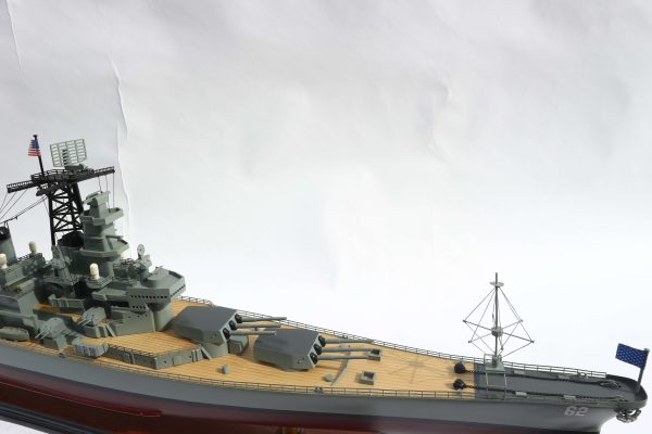 USS New Jersey Wooden Model Ship - GN - Image 16