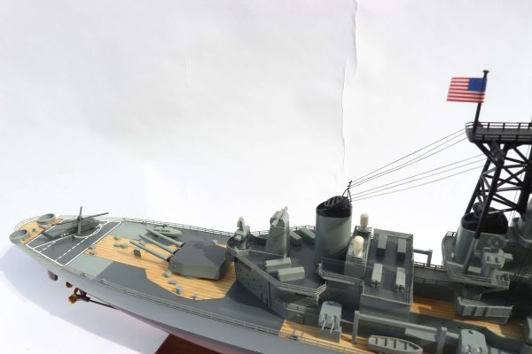 USS New Jersey Wooden Model Ship - GN - Image 17
