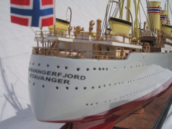 SS Stavangerfjord Wooden Model Ship - GN - Image 21
