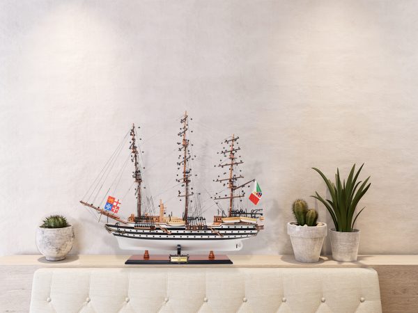 Amerigo Vespucci Model Ship Painted Medium - OMH (T382) - Image 10