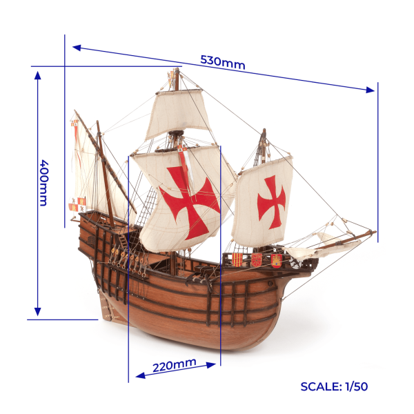 Santa Maria Model Ship Kit - Occre (12010SP) - Image 2