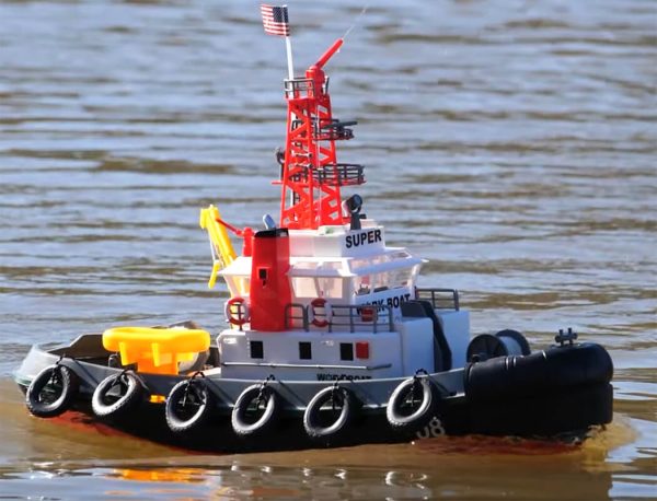 Tug Work Boat 5CH 2.4GHZ W/Water Hose Function RTR - Heng Long (HL3810) - Image 7