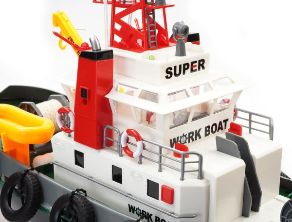 Tug Work Boat 5CH 2.4GHZ W/Water Hose Function RTR - Heng Long (HL3810) - Image 11